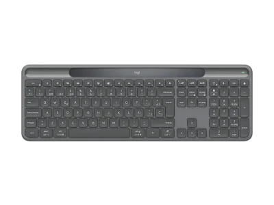 Клавиатура LOGITECH Slim Solar+ for Business - GRAPHITE - US INT'L - 2.4GHZ/BT - INTNL-973 - UNIV