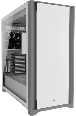 Кутия CORSAIR 5000D Tempered Glass, ATX, White