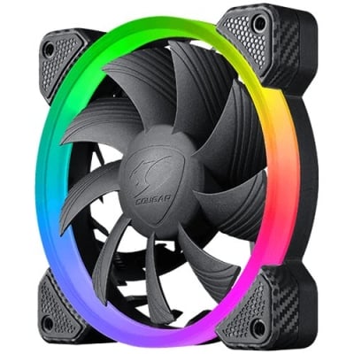 COUGAR Vortex FCB 120, Cooling Fan, Hydraulic-Bearing, 36.72 CFM 62.36 m3/h air flow, 1200 R.P.M, 0.78mmH2O Air Pressure, Acoustical Noise	24.3 dBA