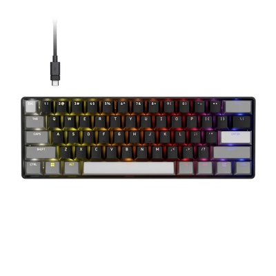 Клавиатура Corsair CLIPPER PRO MINI 60-CORE-BLK, с кабел