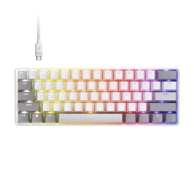 Клавиатура Corsair CLIPPER PRO MINI 60-CORE-WHT, с кабел