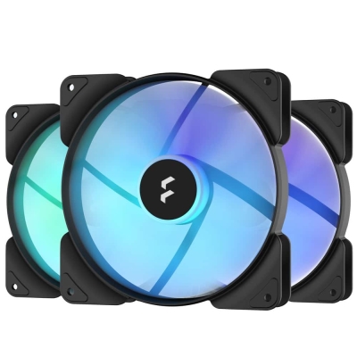Вентилатори 120mm, Fractal Design Aspect PWM RGB Black 3X (FD-F-AS1-1207), 4-pin, 2000 rpm, 3 броя