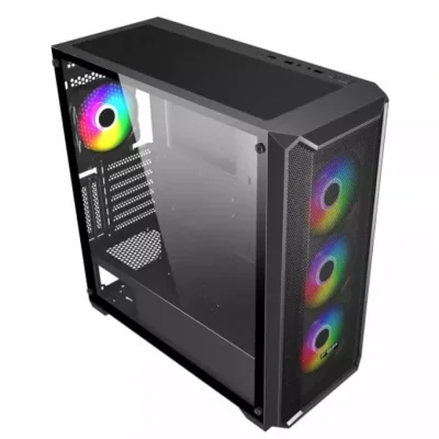 Кутия Fortron CMT591A, E-ATX, 2x USB 3.0, черна