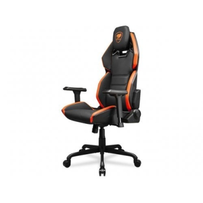 COUGAR Hotrod, Gaming Chair, High Density MoldShaping Foam, Hyper-Dura leatherette, Multi-zone backrest design, Up & Down Adjustment Lumbar Pillow, 3D Armrests, 5-Star Steel Base, Silent Casters, Weight Support - 136 kg