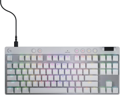 LOGITECH G PRO X TKL RAPID Gaming Keyboard - WHITE - US INT'L - USB - EMEA28i-935 - LINEAR