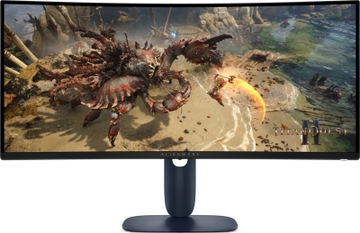 Гейминг монитор Dell Alienware AW3425DWM - 34 inch, 3440x1440 180Hz, 1ms, VA, Curved