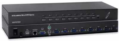 Switch Repotec RP-KVM871U, 8-Port Auto KVM Switch, Черен
