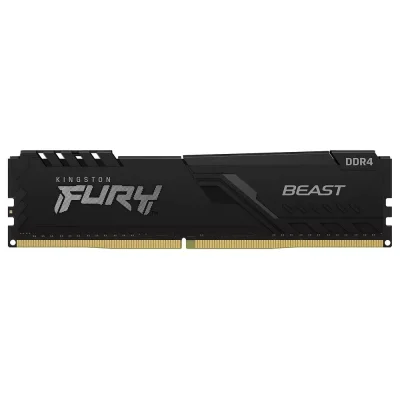 Памет 4GB DDR4, 3200MT/s, Kingston HyperX FURY BEAST Black (KF432C16BB/4), 1.35V