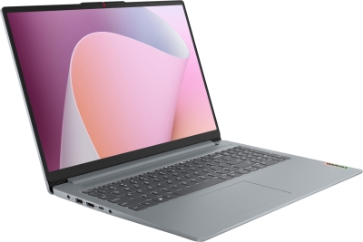 Лаптоп Lenovo IdeaPad Slim 3 15AMN8 - 15.6" Full HD, AMD Ryzen 3 30, AMD Radeon 610M, 16 GB, 512 GB SSD - 82XQ01N6BM