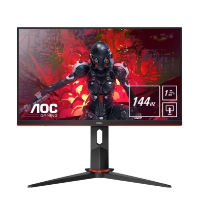 Монитор AOC 27G2U/BK - 27 inch (68.58 cm) IPS панел, 144Hz, Full HD 1920x1080, 1ms, 80M:1, 250 cd/m2, DisplayPort, HDMI, USB 3.0