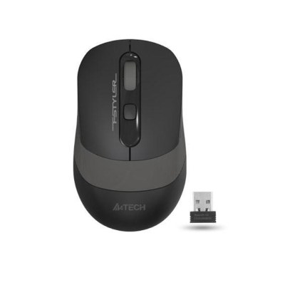 Мишка A4tech FG10 Fstyler, оптична (2000 dpi), безжична, 4 бутона, USB, сива