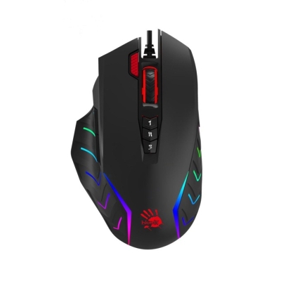 Мишка Bloody J95s, оптична (8000 dpi), гейиминг, USB, черна
