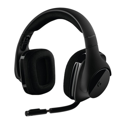 Слушалки Logitech G533, безжични, микрофон, гейминг, черни