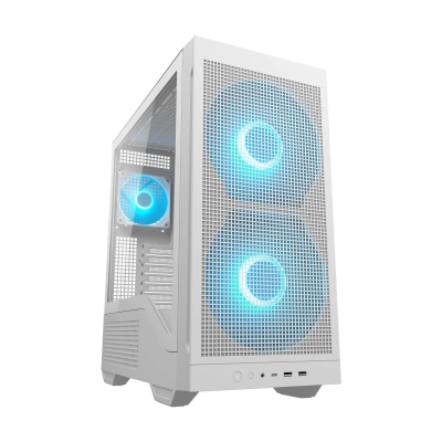Кутия COUGAR MX600 Max RGB White, ATX, 2 fans included