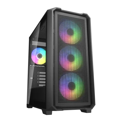 Кутия COUGAR MX600 Mini V2 RGB PC Case, Mini Tower, E-ATX, 4 fans included, Black
