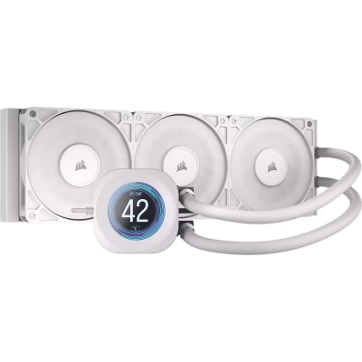 Охлаждане CORSAIR NAUTILUS 360 RS LCD Liquid CPU Cooler - White