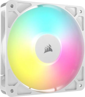 Вентилатор Corsair RS120 ARGB White, 120mm ARGB Fan, Single Pack