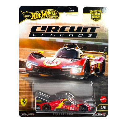 Количка Ferrari 499P #51 Winner 24h LeMans 2023 Pier Guidi, Calado, Giovinazzi 1:64 (Hot Wheels)