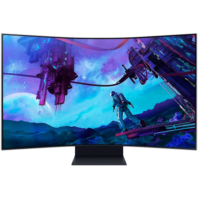 Monitor LED Samsung LS55CG970NUXDU Odyssey G97NC, 55 inch UHD Curved 1000R 16:9 (3840x2160) VA 165Hz, 600 cd/㎡, 1m:1, HDR 10 +, 1ms (GTG), 178/178, FS, 1xDP 3xHDMI, 2xUSB 2.0, 60W 2.2.2Ch, 3.5