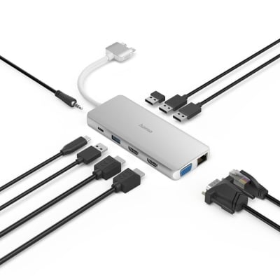 USB hub Hama "Connect2Mac", Multiport for Apple MacBook Air & Pro, 12 ports