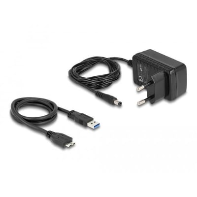 Delock, SuperSpeed USB 5 Gbps (USB 3.2 Gen 1) - SATA 6 Gbps, power adapter