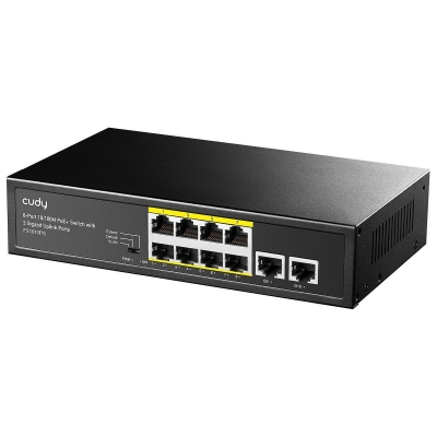 Cudy FS1010PG, 8 ports switch, 10/100, PoE+ Switch 120W, 2 x Uplink ports 10/100/1000