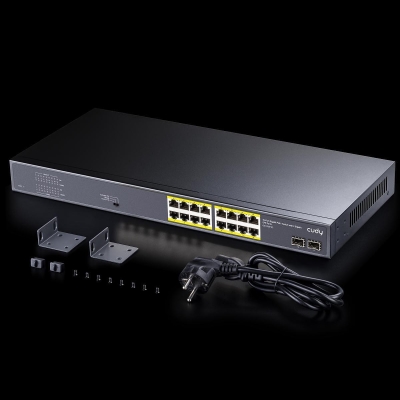 Cudy GS1020PS2, 16 x Gigabit PoE, 2 x Gigabit SFP switch