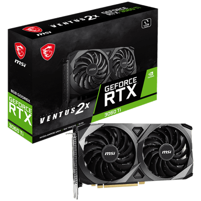 Видео карта MSI RTX 3060 Ti VENTUS 2X 8GD6X, 8GB GDDR6