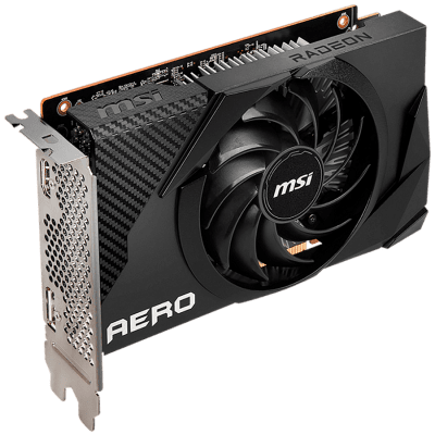 Видео карта MSI RX 6400 AERO ITX 4G, 4GB GDDR6