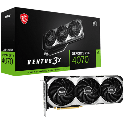 Видео карта MSI RTX 4070 VENTUS 3X 12G OC, 12GB GDDR6X
