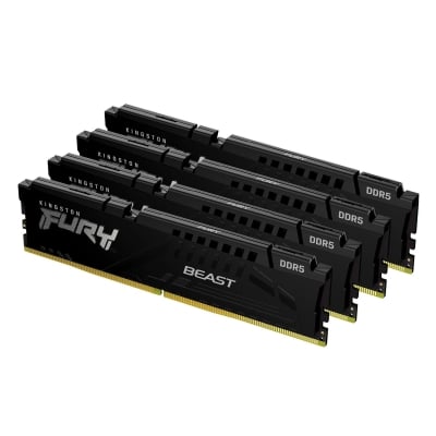 Памет Kingston FURY Beast Black 128GB (4x32GB) DDR5 5600MHz CL36