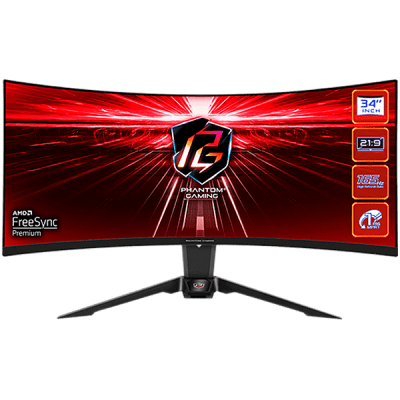 Asrock PG34WQ15R2B - 34 inch Curved 3440x1440 1500R VA, 165Hz, 1ms