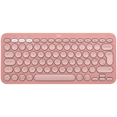 LOGITECH K380S Multi-Device Bluetooth Keyboard - Tonal Rose