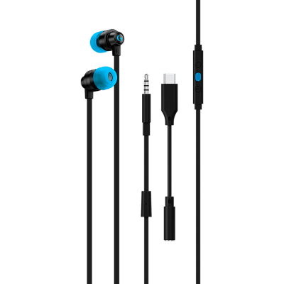 LOGITECH G333 Wired Gaming Earphones - Black