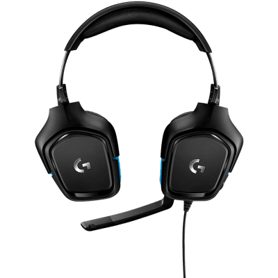 LOGITECH G432 Wired Gaming Headset 7.1 - Leatherette - Black/Blue