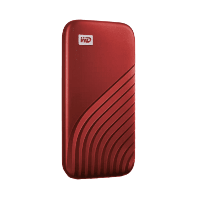 Външен хард диск Western Digital My Passport 500GB, USB 3.2, SSD, Red