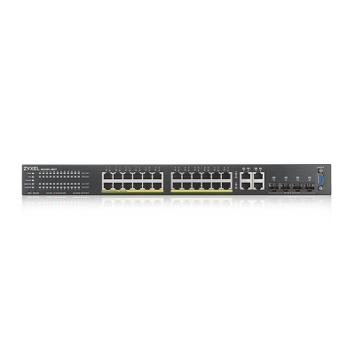 ZyXEL GS-2220-28HP, 24 ports switch Layer2+, 24x Gigabit PoE + 4x Gigabit combo (RJ45/SFP), managed