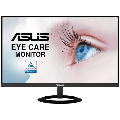 Monitor Asus VZ239HE Eye Care, 23 inch, FHD 1920x1080, 16:9, Non-Glare, LED, IPS, Ultra-slim, 178°/ 178°, 250cd/㎡, 1000:1, 5ms, Frameless, 75Hz, HDMI, VGA, Flicker Free, Blue Light Filter
