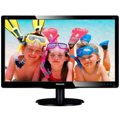 Monitor LED Philips 226V4LAB/00, V-line, 22 inch 1920x1080@60Hz, 16:9, TN, 5ms, 250nits, Black, 3 Years, VESA100x100/VGA/DVI/