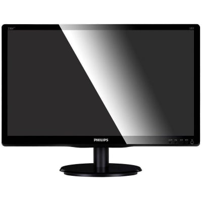 Monitor LED Philips 246V5LSB/00, V-line, 24 inch 1920x1080@60Hz, 16:9, TN, 5ms, 250nits,  Black, 3 Years, VESA100x100/VGA/DVI