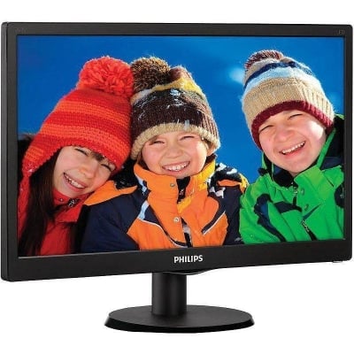 Монитор Philips 223V5LSB2/10(62) - 22 inch TN, 16:9, 1920x1080, 60Hz, 5ms, 250 cd/m2, 600:1, D-Sub, vesa