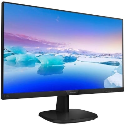 Монитор Philips 243V7QDAB/00 - 24 inch IPS, 16:9, 1920x1080, 60Hz 4ms, 250 cd/m2, 1000:1, D-Sub, DVI, HDMI, 2Wx2, vesa