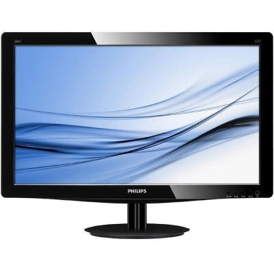 Monitor LED Philips 203V5LSB26/10, V-line, 20 inch 1600x900@60Hz, 16:9, TN, 5ms, 200nits, Black, 3 Years, VESA100x100/VGA/