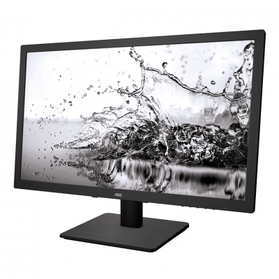 Монитор AOC E975SWDA (19 inch 16:9, 1366x768, 60Hz TFT-LCD, 250 cd/m², 200M:1, 5 ms, 170/160°, VGA, DVI-D, 2W speakers, Tilt: -5 to +20°) Black, 3y