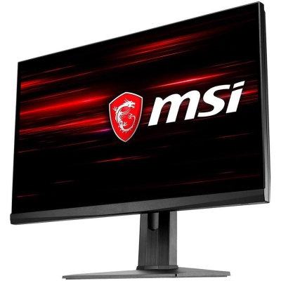 MSI Optix MAG251RX Gaming Monitor, 25 inch 240Hz, FHD (1920x1080) 16:9, Rapid IPS Anti-glare, 1ms GTG, 400nits, 1000:1, 178°/178°, HDR, G-sync Compatible, Adjustable Stand, Mystic Light, 1x DP,