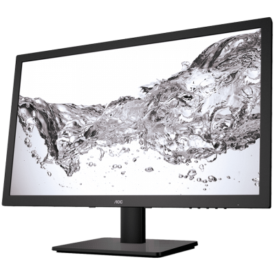 Монитор AOC E2475SWJ - 24 inch 16:9, 1920x1080, 60Hz, TFT-LCD, 250 cd/m², 20M:1, 2 ms, 170/160°, VGA, DVI-D, HDMI, 2W speakers, Tilt: -5 to +23.5°) Black, 3y