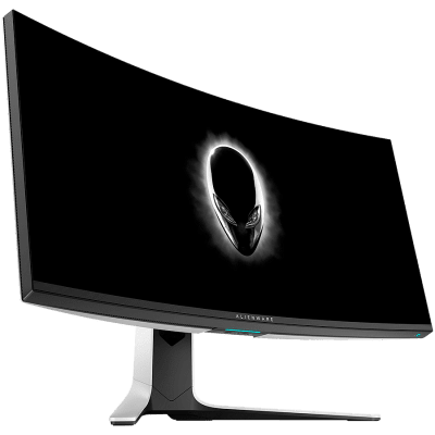 Monitor LED Alienware AW3821DW 38 inch Curved, Fast IPS, AG, 3840x1600 144Hz, NVIDIA G-Sync Ultimate, 21:9, 450 cd/m², 1000:1, 1ms (g to g), 1.07b colours, tilt: -5° to 21°, Swivel: -20° to