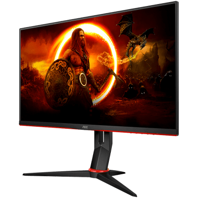 AOC Monitor LED 24G2U IPS Gaming (24 inch 16:9, 1920x1080, IPS, 144Hz, 250 cd/m², 1000:1, 20M:1, 1 ms, 178/178°, VGA, 2xHDMI, DP, 4 x USB 3.0, Speakers, Tilt, Swivel, H. Adjust, VESA,