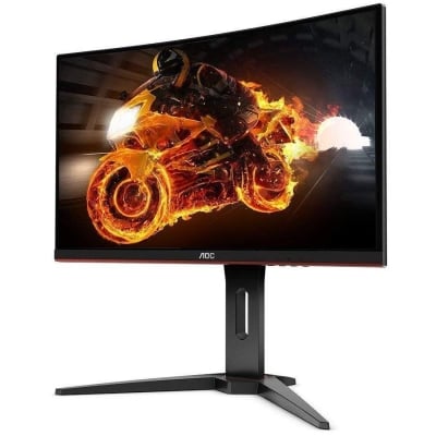 AOC Monitor LED C24G1 Curved Gaming (24 inch 16:9, 1920x1080, VA, 144Hz, 250 cd/m², 3000:1, 80M:1, 1 ms, 178/178°, VGA, 2xHDMI, DP, Audio OUT, Tilt: -5/+35°, Swivel, Tilt, H. Adjust, VESA,