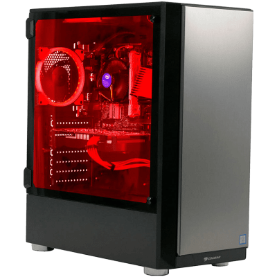 Cougar BLADE, Trofeo case, Intel CPU i3-8100, H310M-HDV, 8GB DDR4 2400, nVidia GTX1050Ti, 3.5" 1TB SATA III-600, 2.5" 240GB SSD, VTE 500W